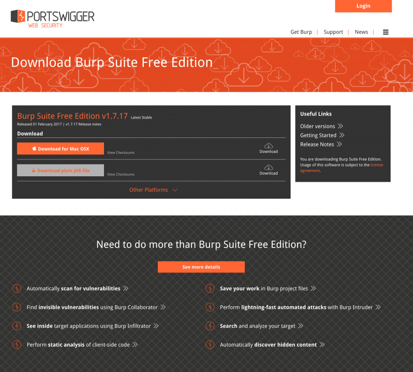 Burp Suite Free Edition v1.7.17